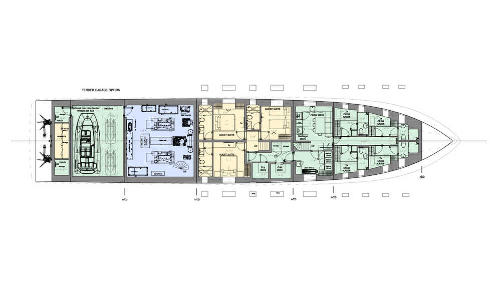 Lower deck