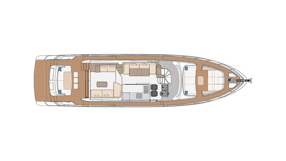 Main deck - Enclosed galley layout