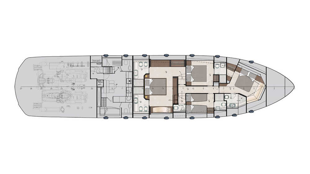Lower deck