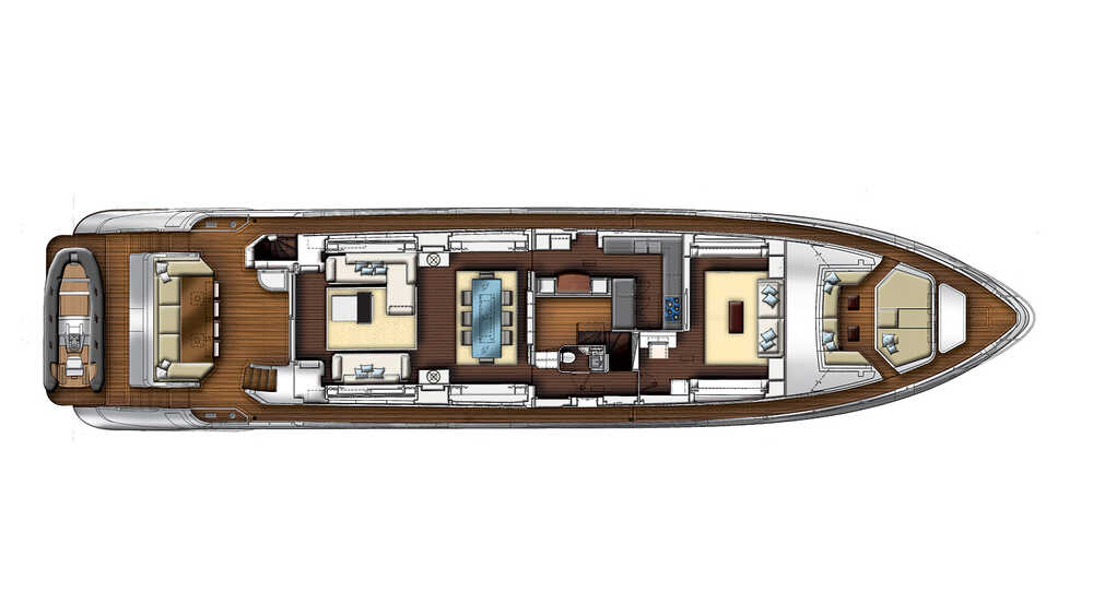 Main deck (Media room) Azimut Grande 100