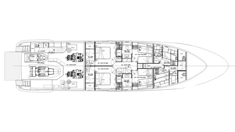 Lower deck