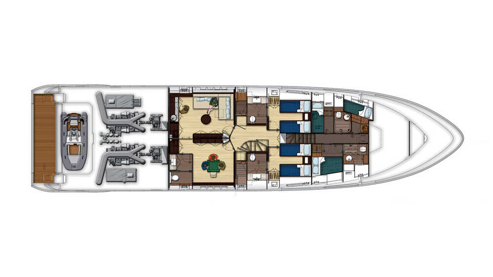 Lower deck (plan #1)