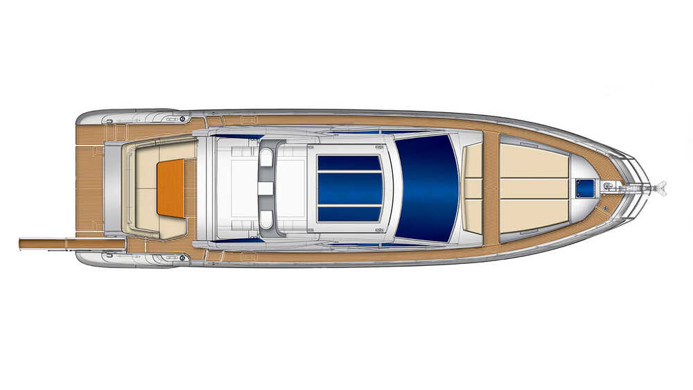 Plan on top (hard top closed) Azimut 55S