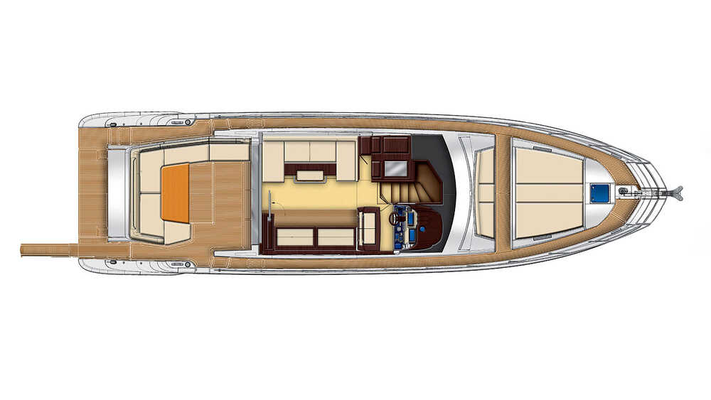 Main deck (standard) Azimut 55S