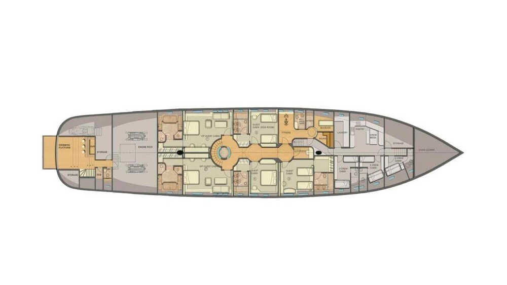 Lower deck