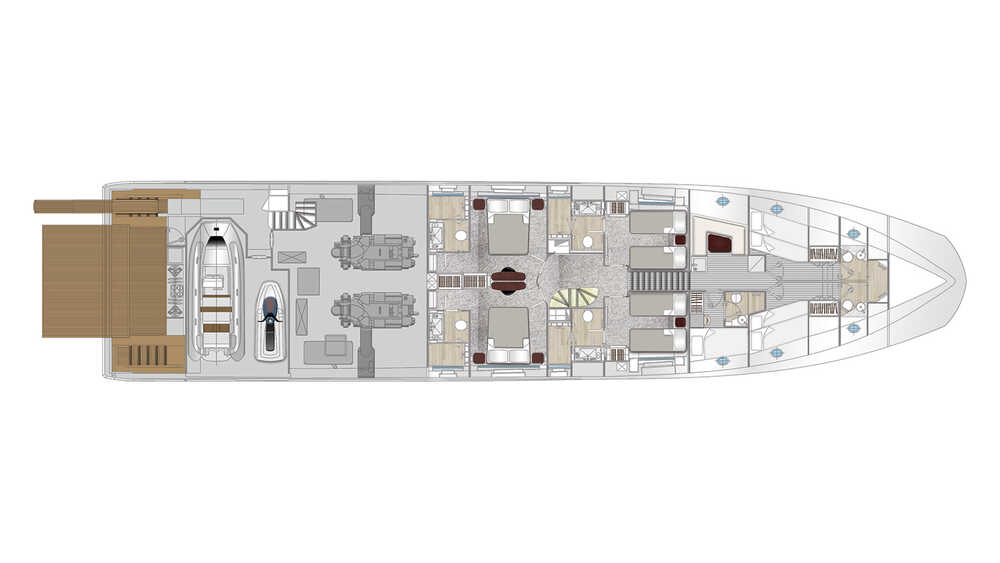 Lower deck