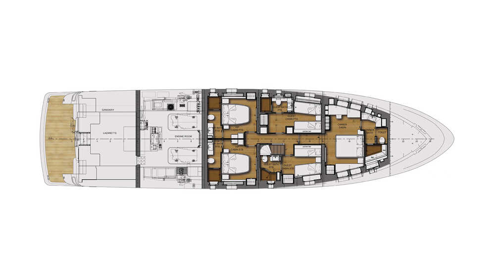 Lower deck