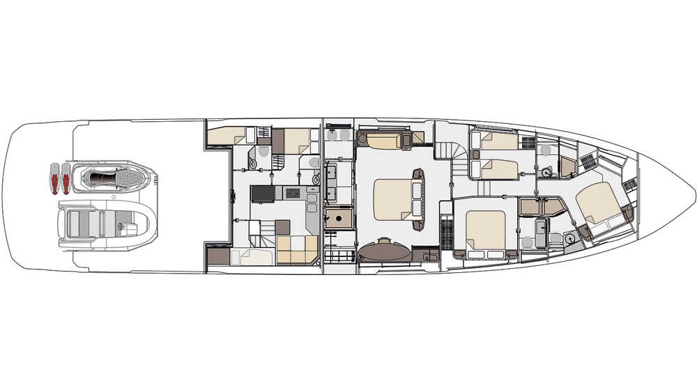 Lower deck