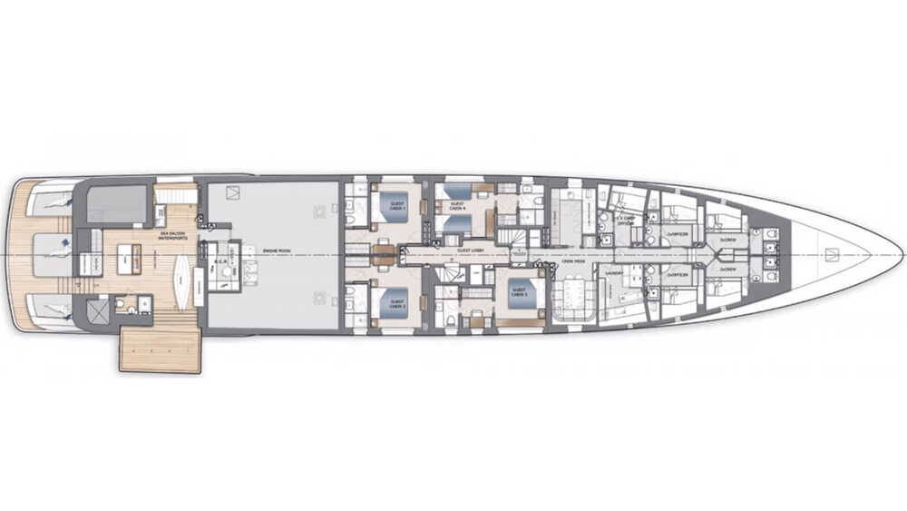 Lower deck