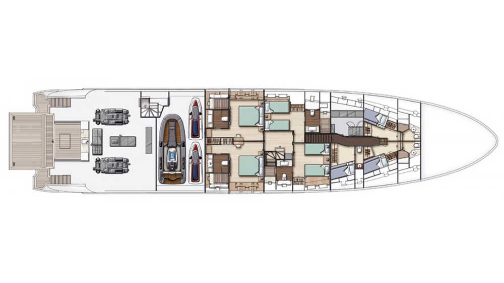 Lower deck
