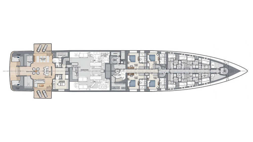 Lower deck