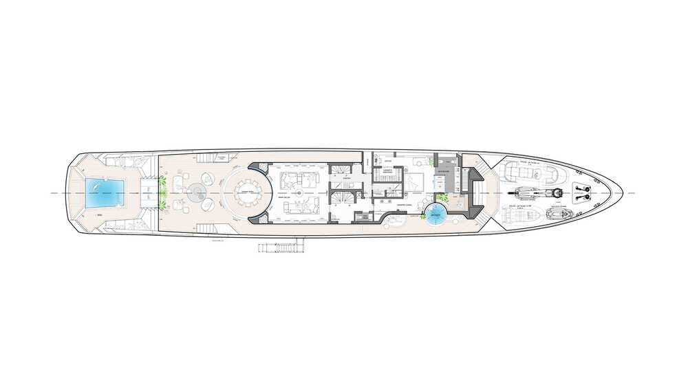 Main deck | Shaft-line propulsion