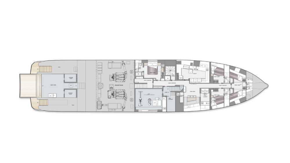 Lower deck