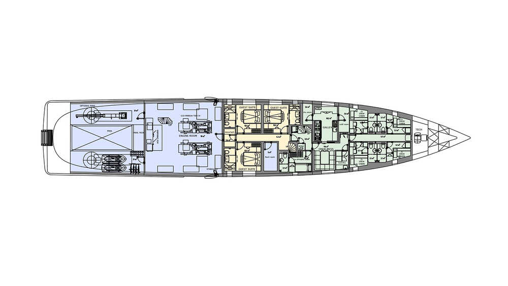Lower deck