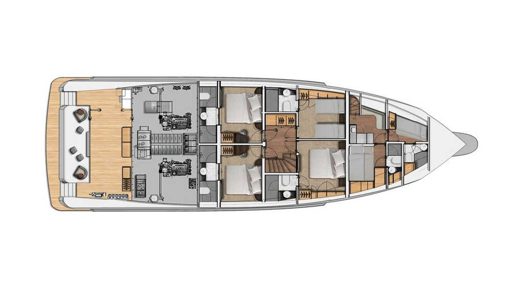Lower deck ( beach club version)