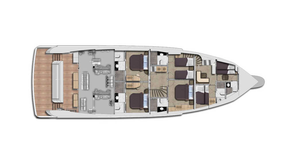 Lower deck ( swim platform version)