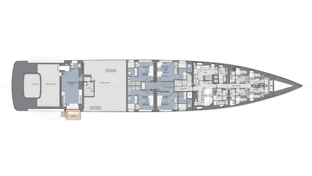 Lower deck