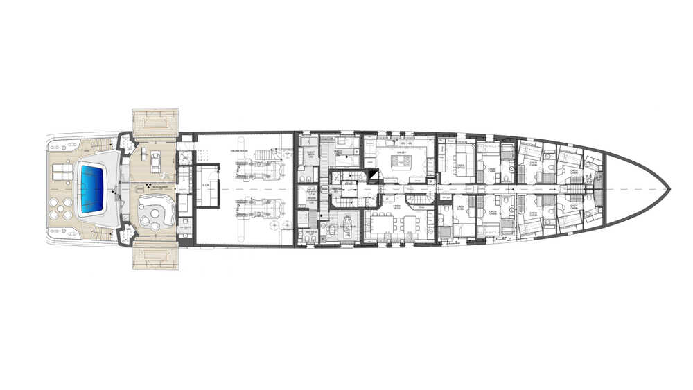 Lower deck