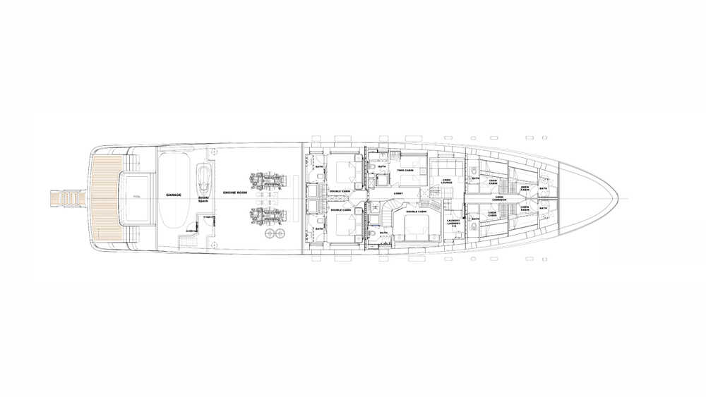 Lower deck