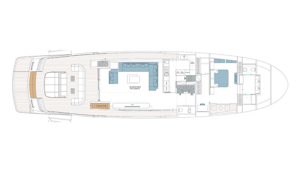 Maindeck 6-cab layout + dining on upperdeck