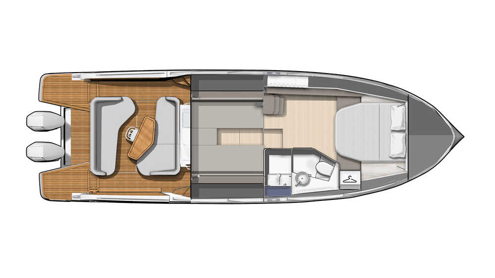 Lower deck outboard