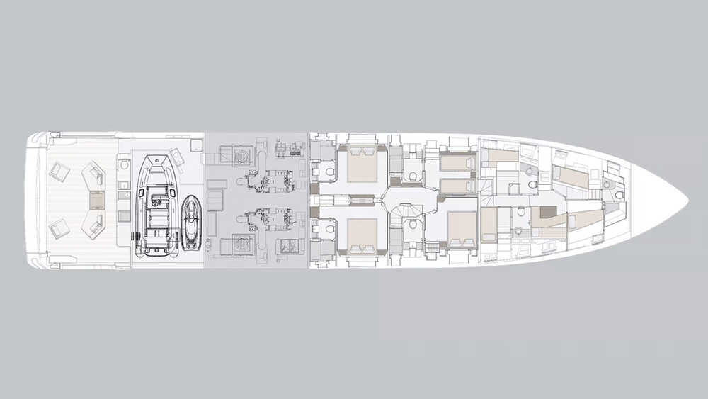 Lower deck