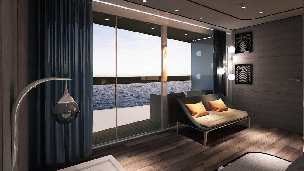 Owner's cabin on the main deck