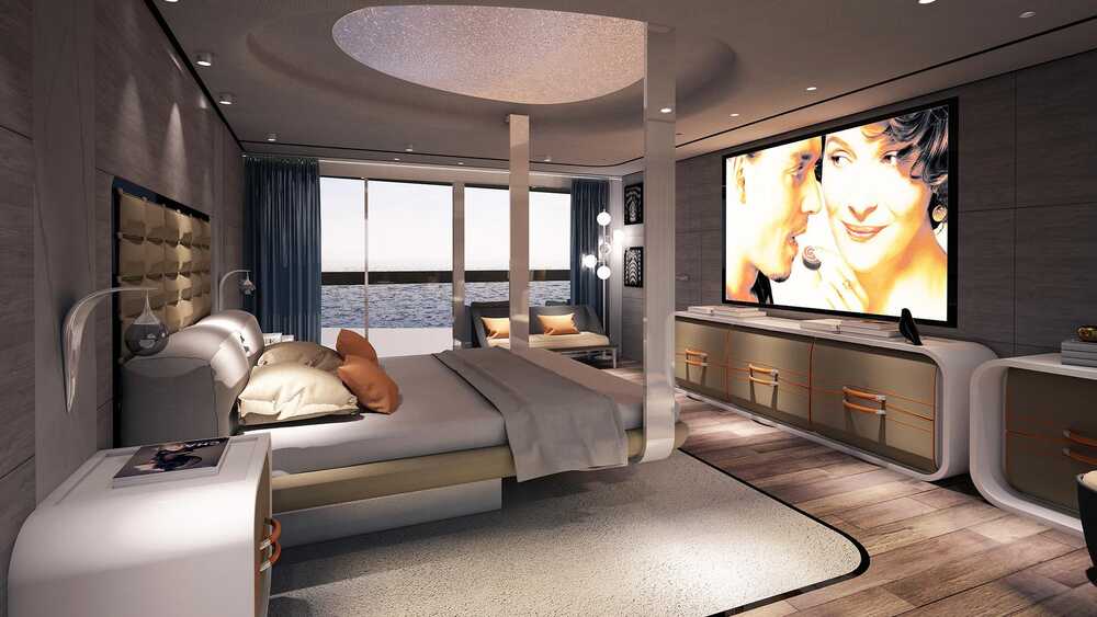Owner's cabin on the main deck