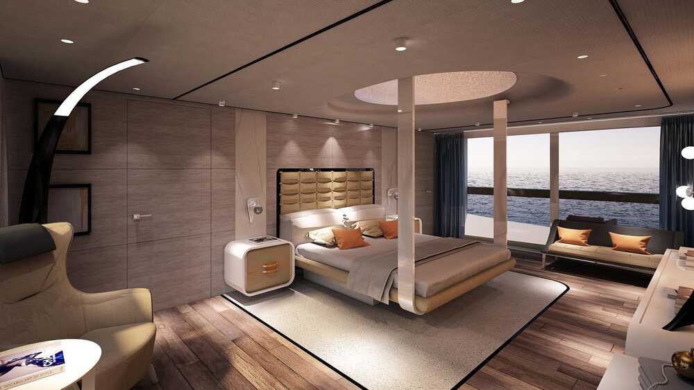 Owner's cabin on the main deck