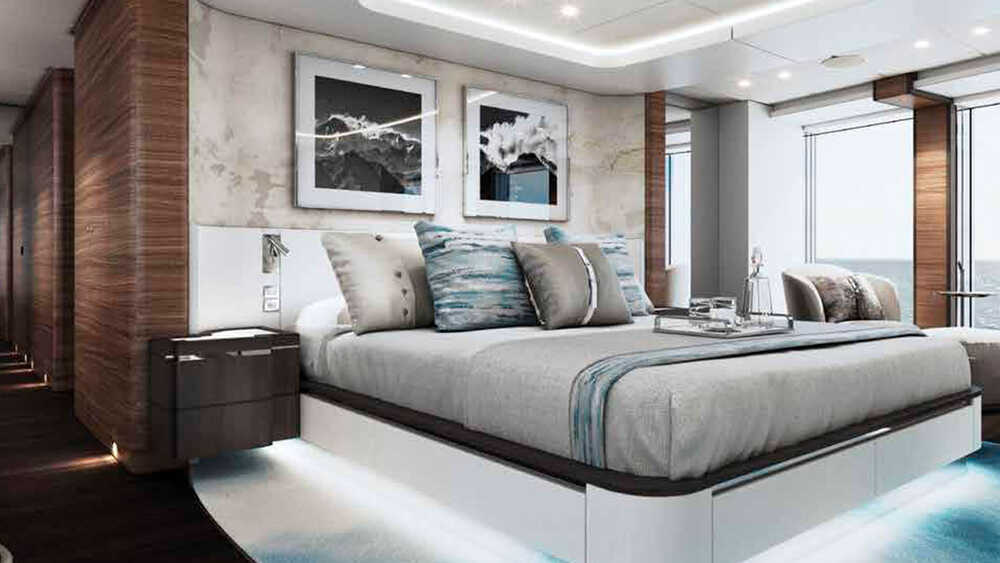 Owner's cabin on the main deck
