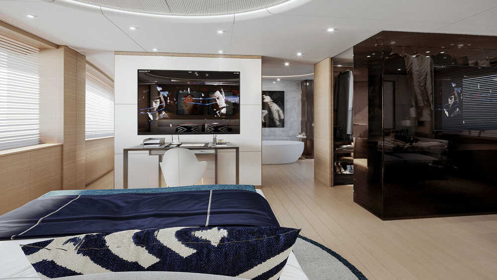 Owner's cabin on main deck