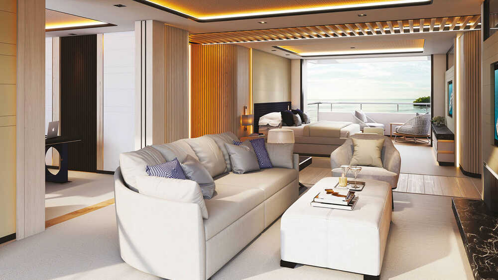 Owner's cabin on the main deck