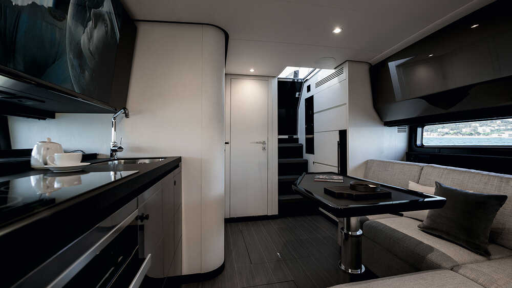 Salon on the lower deck