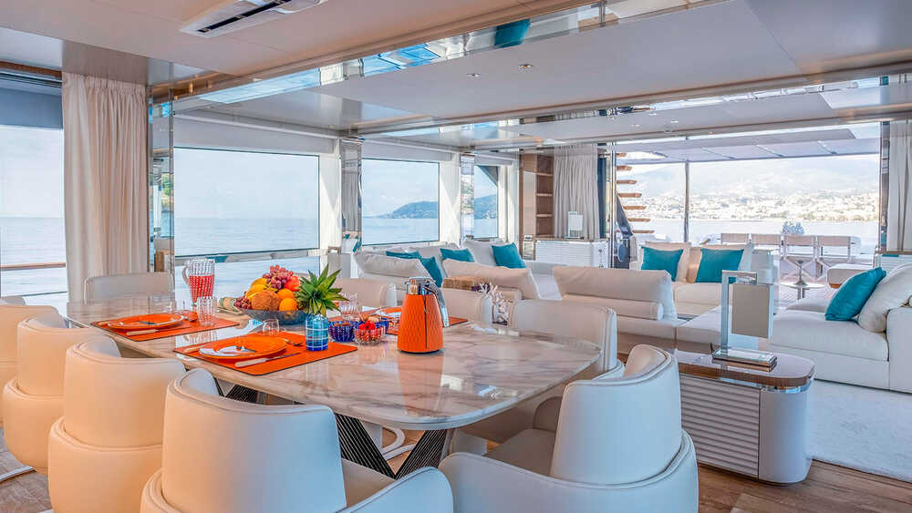 Dinette in saloon