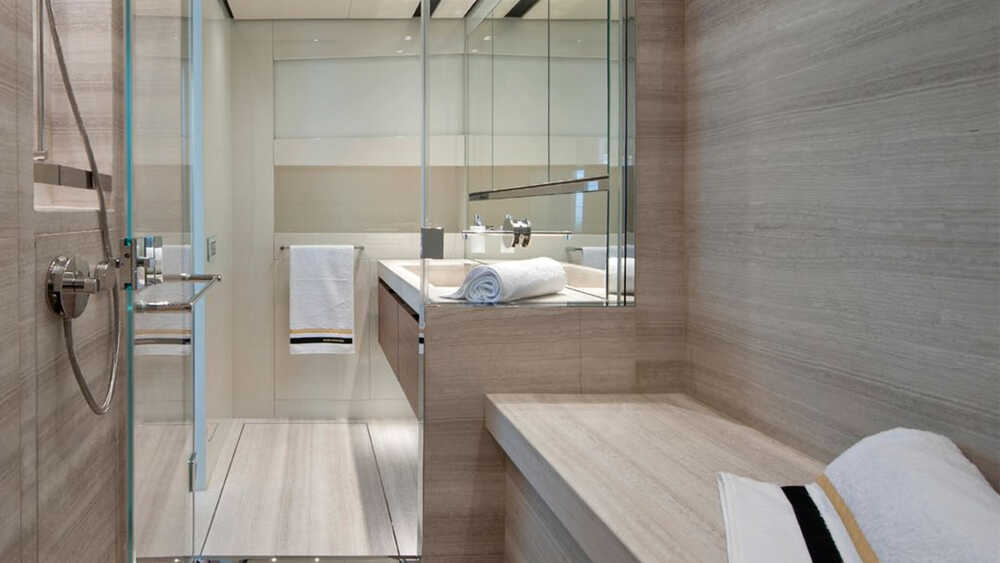 Owner's bathroom on the main deck