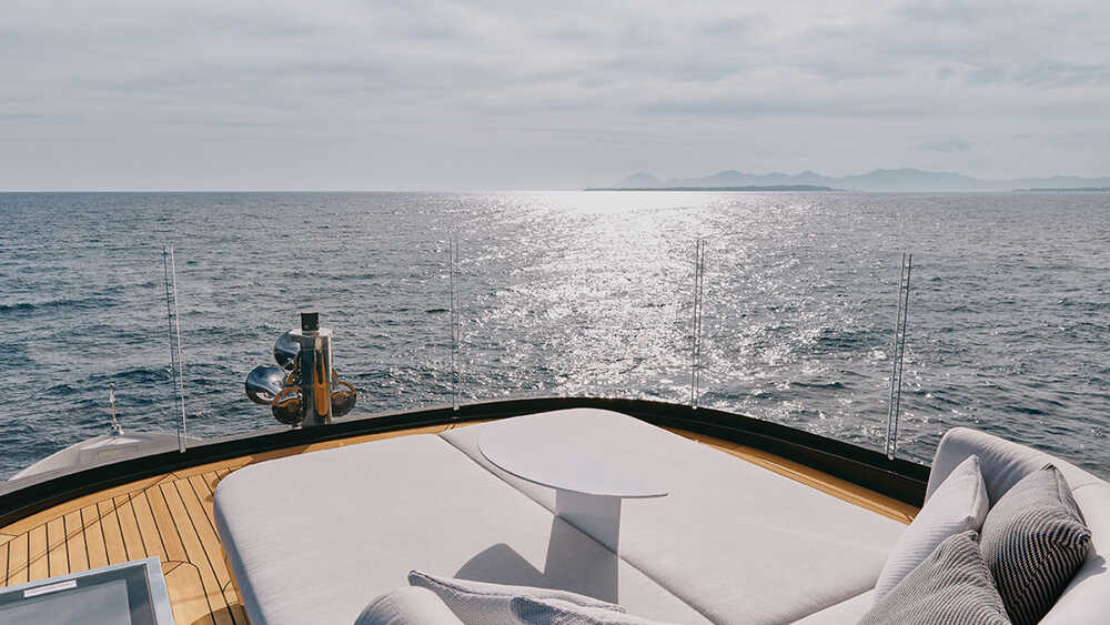 Private lounge area above sundeck