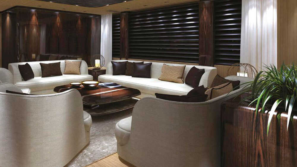 Salon on the upper deck