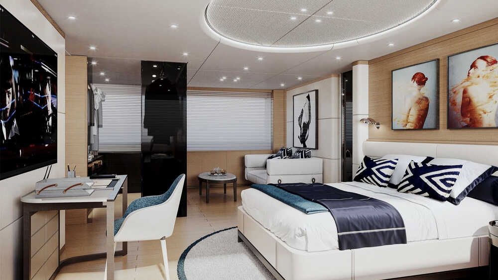 Owner's cabin on main deck