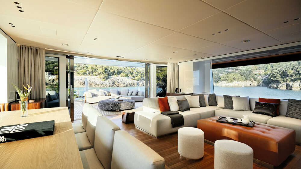 Salon on upper deck