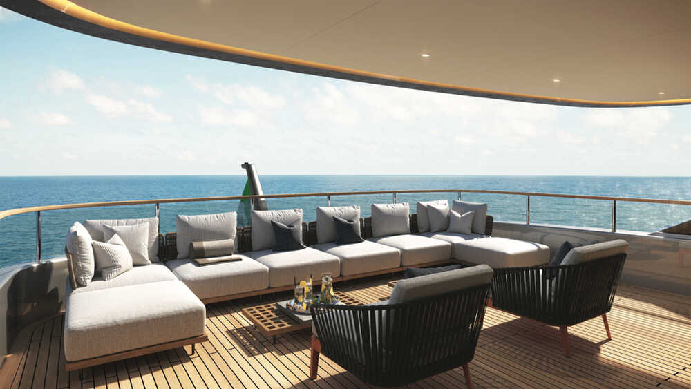 Lounge area on aft of the upper deck