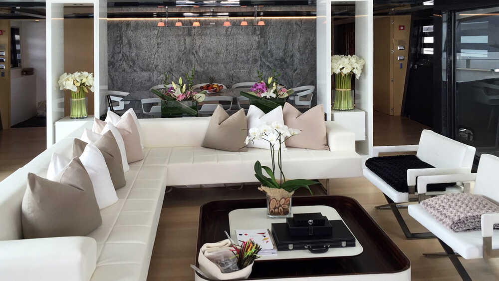 The salon on the main deck