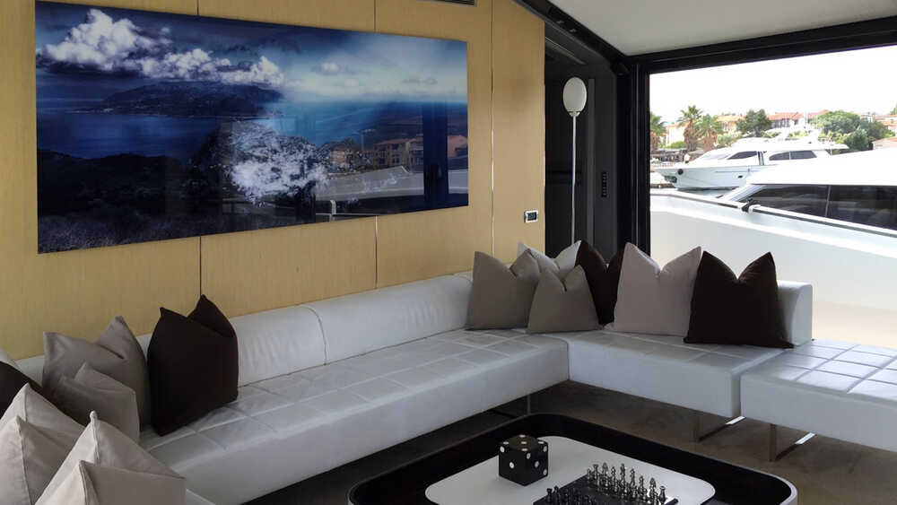 The salon on the main deck