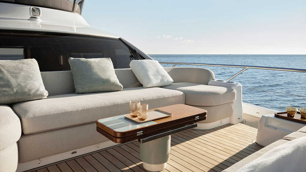 Lounge area on bow