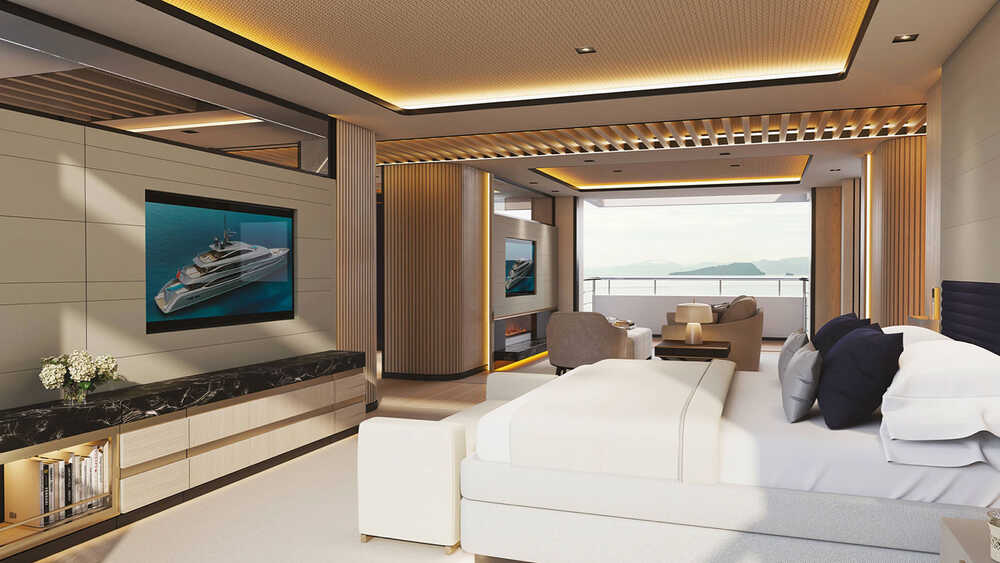 Owner's cabin on the main deck