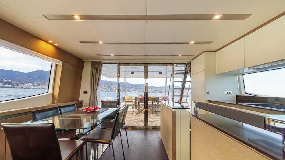 The salon on the main deck