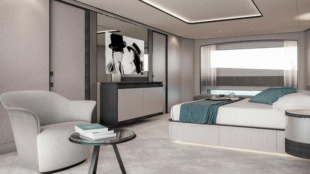 Owner's cabin on the main deck