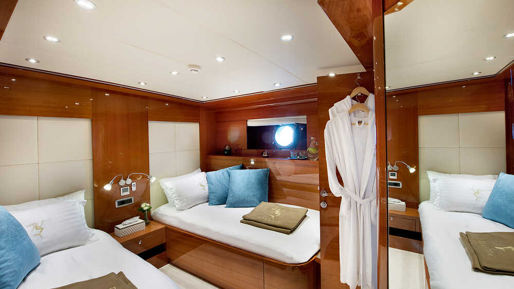 Twin guest cabin