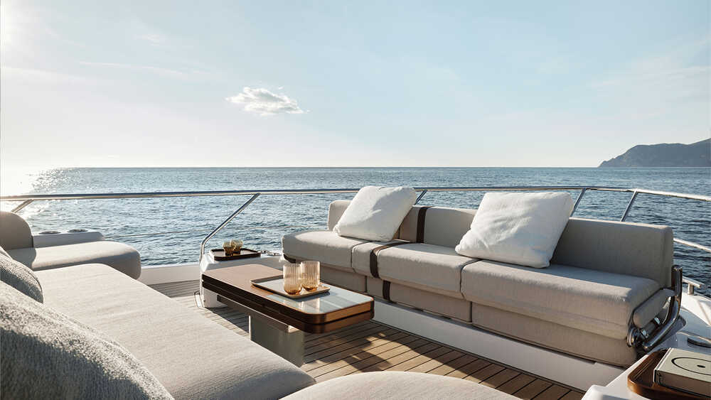 Lounge area on bow