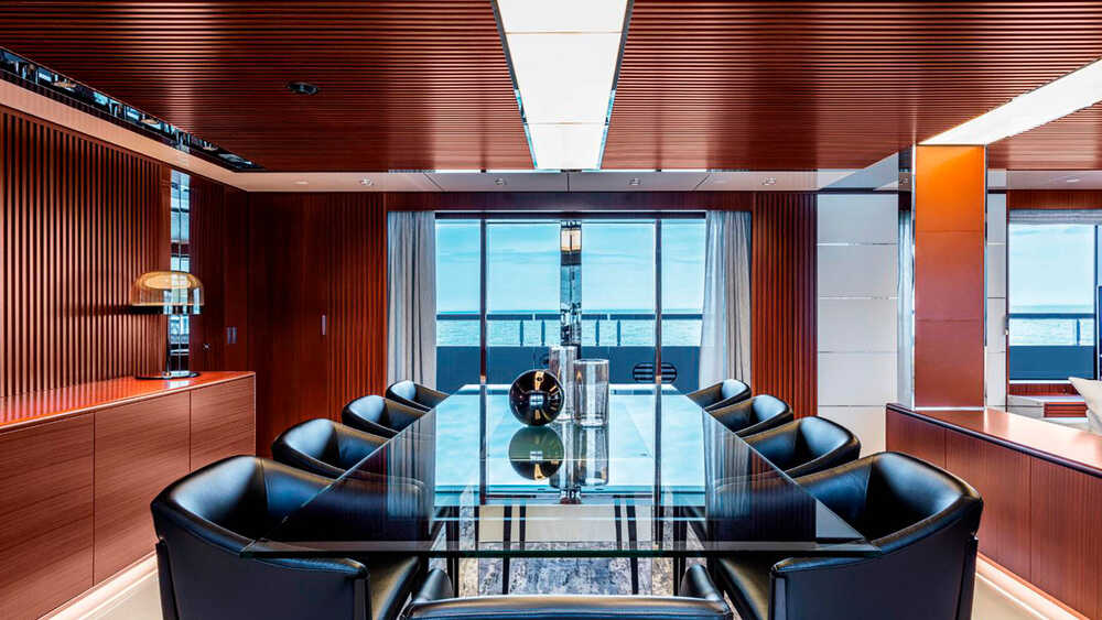 Dinette in the salon on the main deck