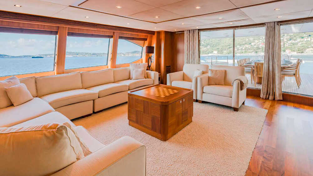 Salon on upper deck 